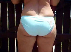 Donna Bathing suit Ass Movie over and